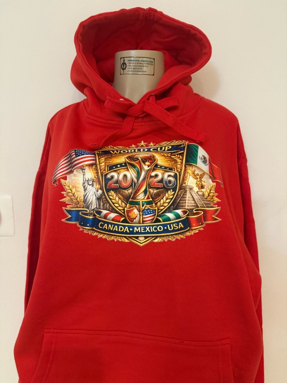 Red 2026 World Cup Graphic Hoodie